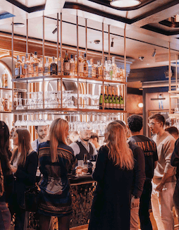 Venue with Bar and stools