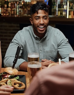 Man laughing
