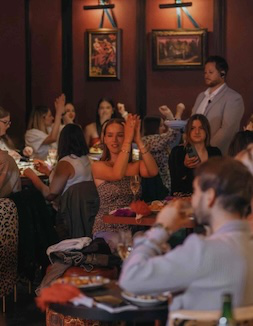 Group of people clapping
