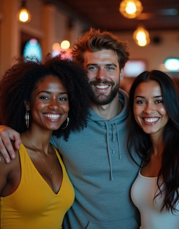 Group posing for a photo