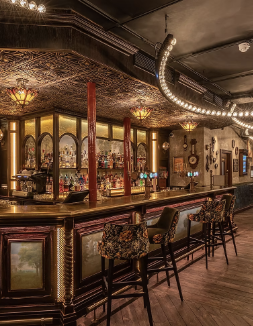 Venue with Bar and stools